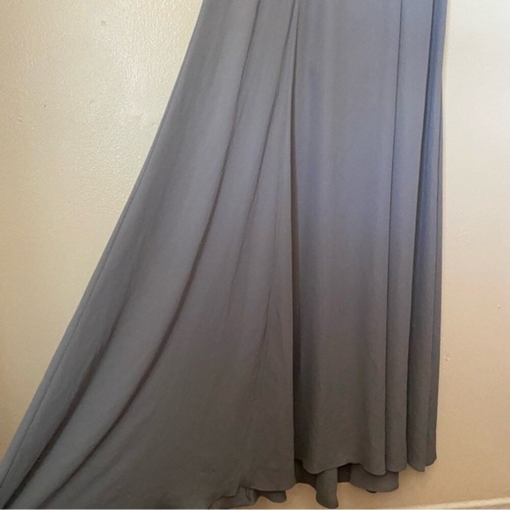 Show me your Mumu Size Small Soft Charcoal Crisp Godshaw Goddess Maxi Gown Dress - Picture 6 of 11